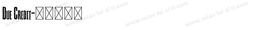 Due Credit字体转换
